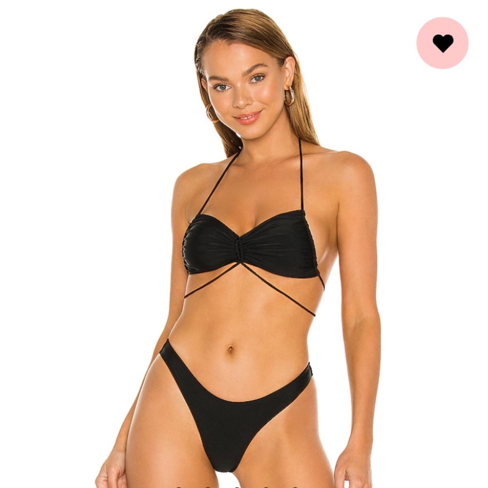 Camila Coelho Yara Top in Black